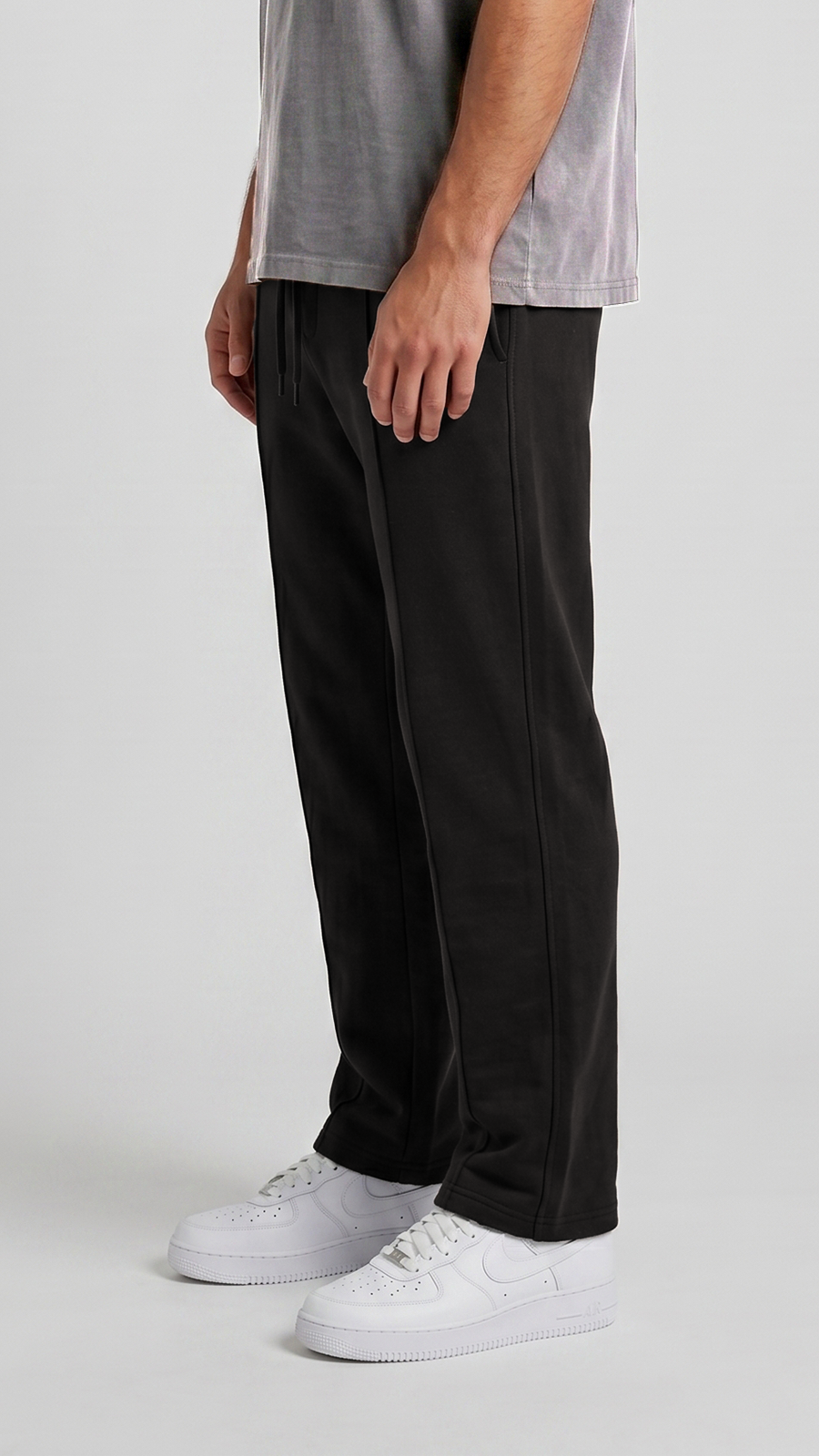 Straight Pleated Trousers