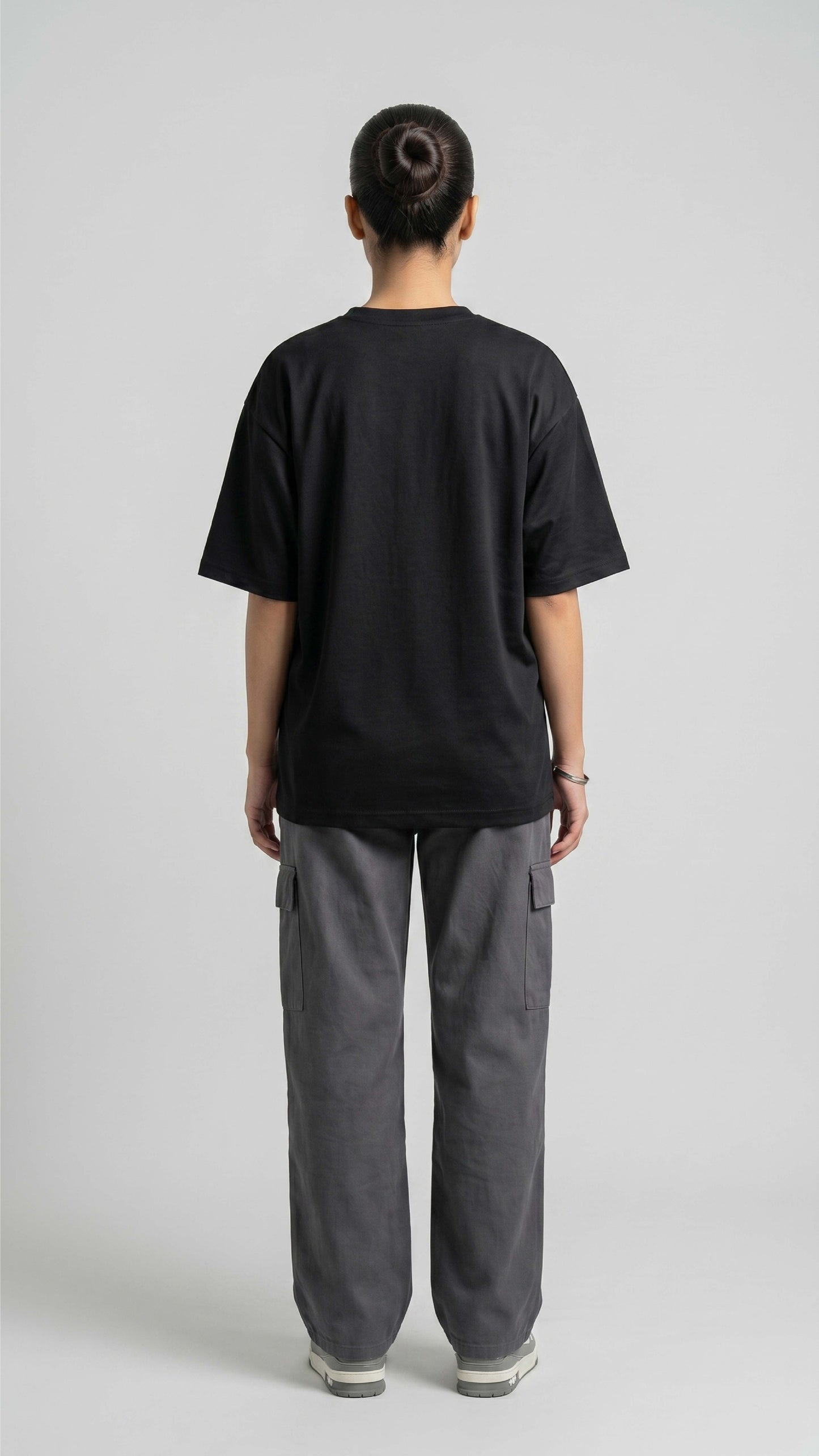 Black Oversized Basic Tee