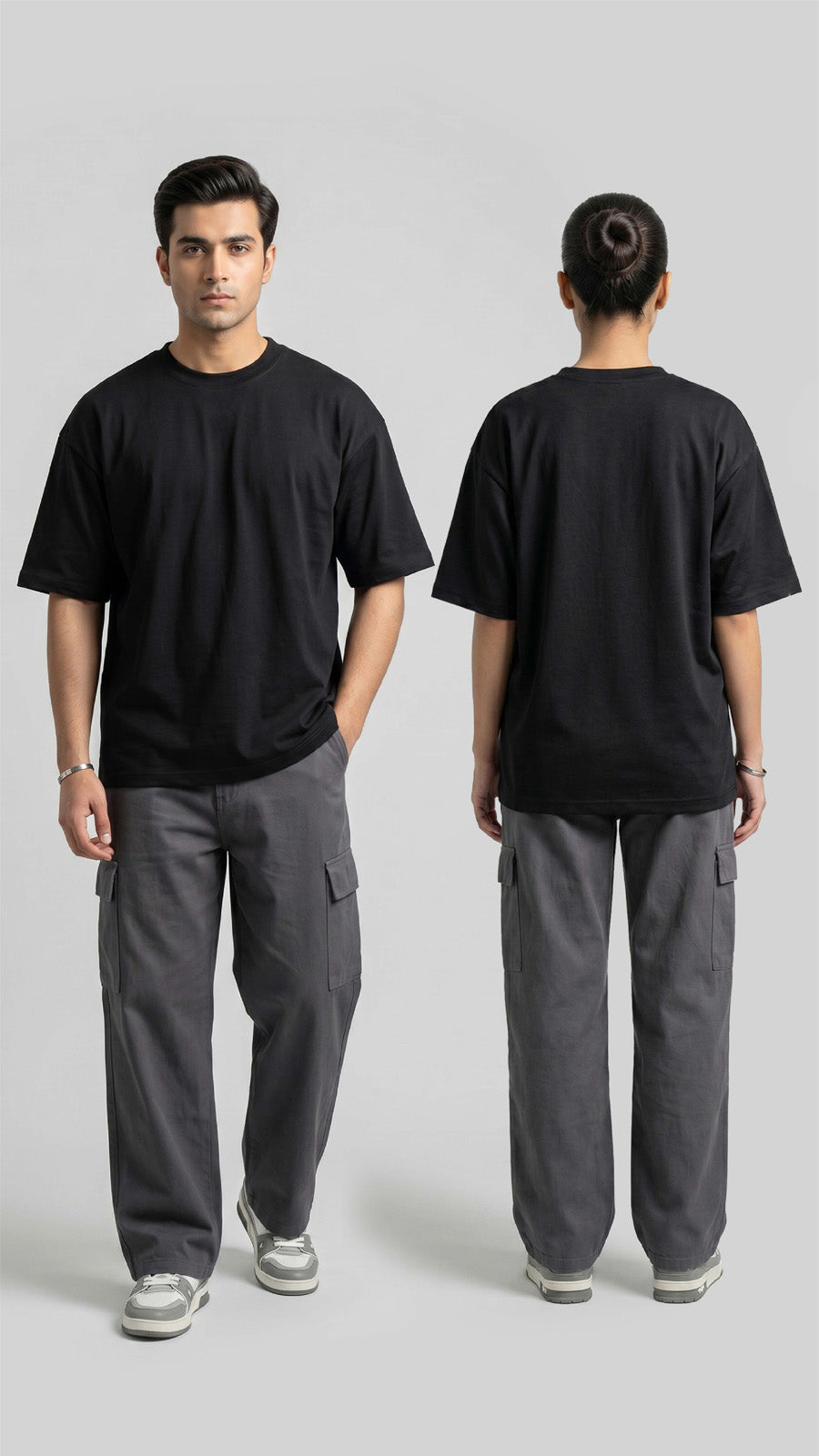 Black Oversized Basic Tee