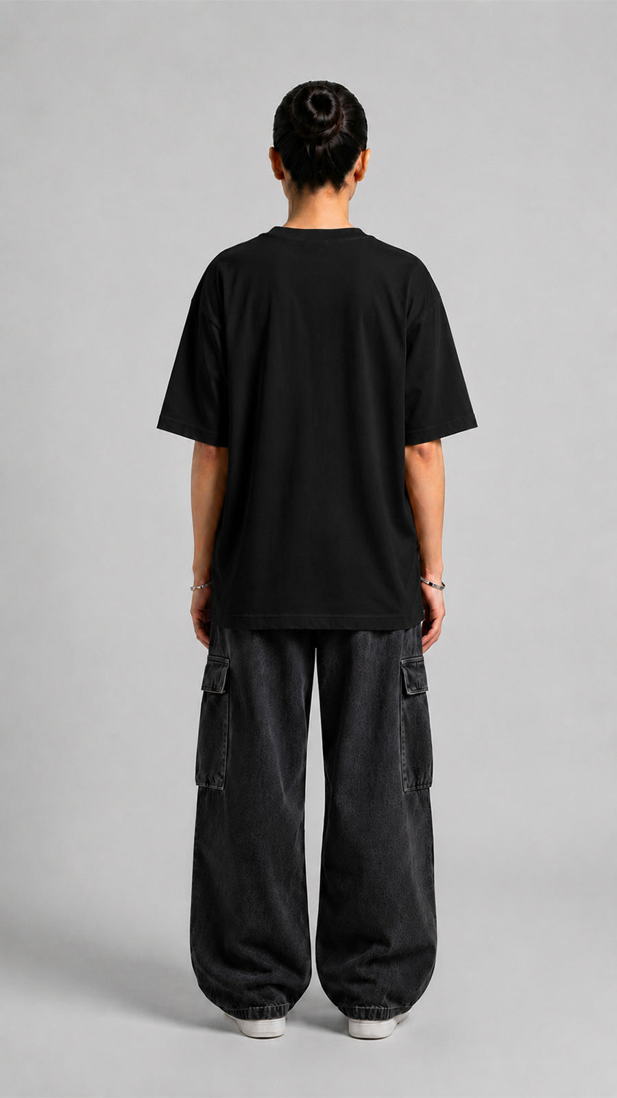 Black Oversized Basic Tee