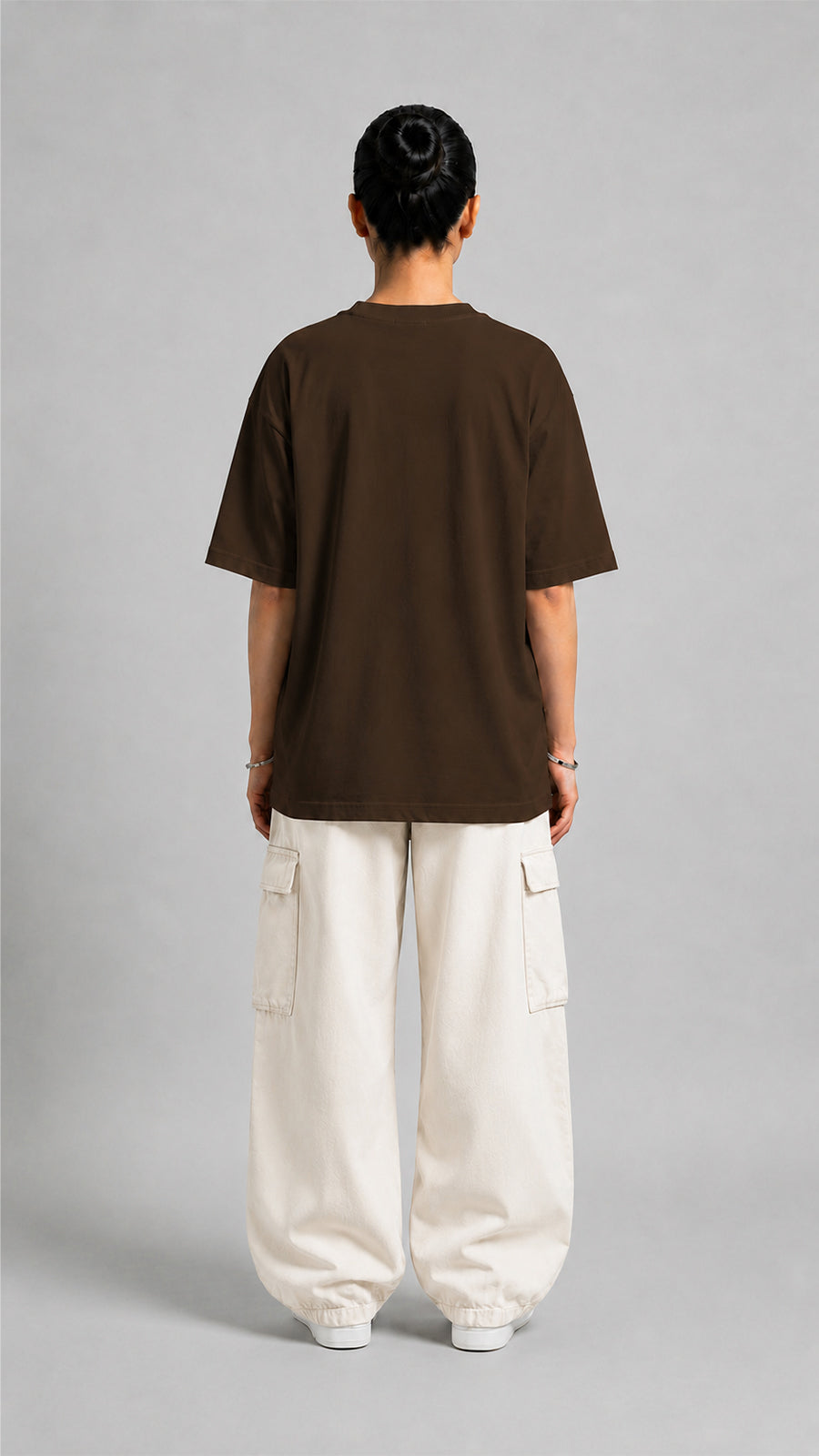 Brown Oversized Basic Tee