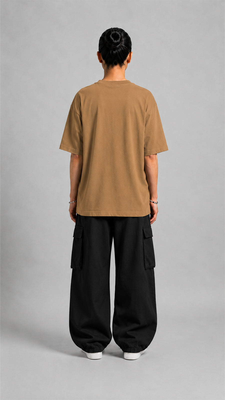 Coffee Brown Oversized Basic Tee
