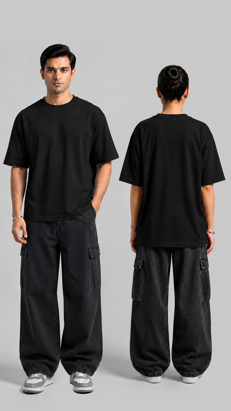 Black Oversized Basic Tee