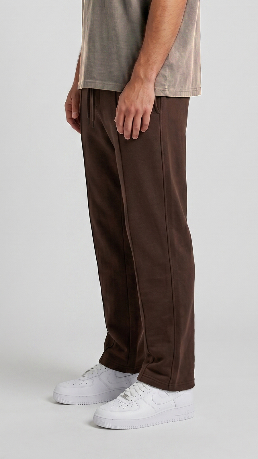 Straight Pleated Trousers