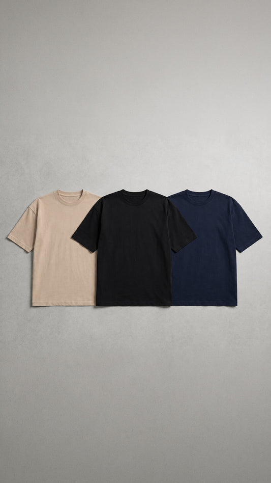 Pack of 3 Oversized Basic Tees