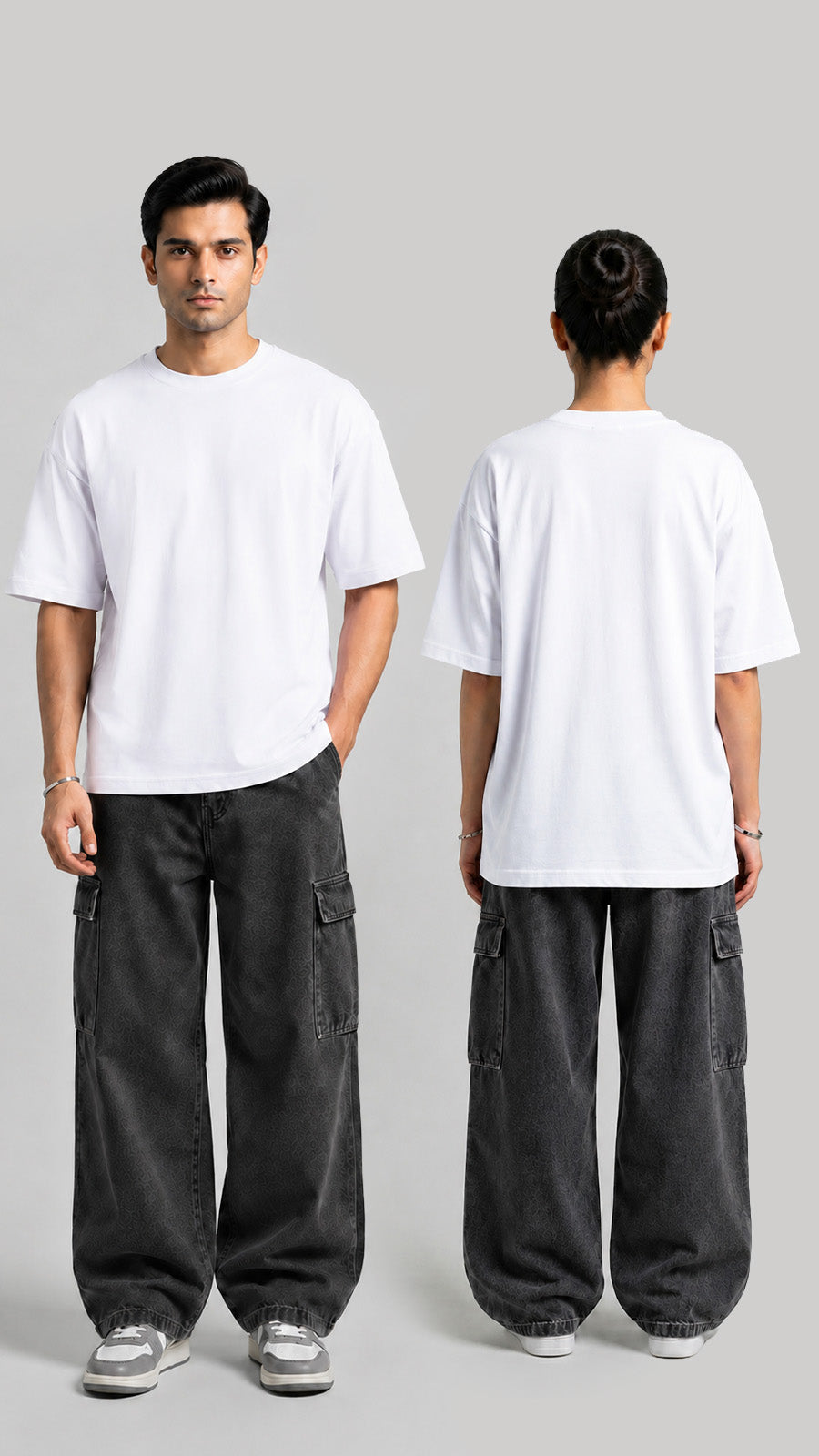 White Oversized Basic Tee