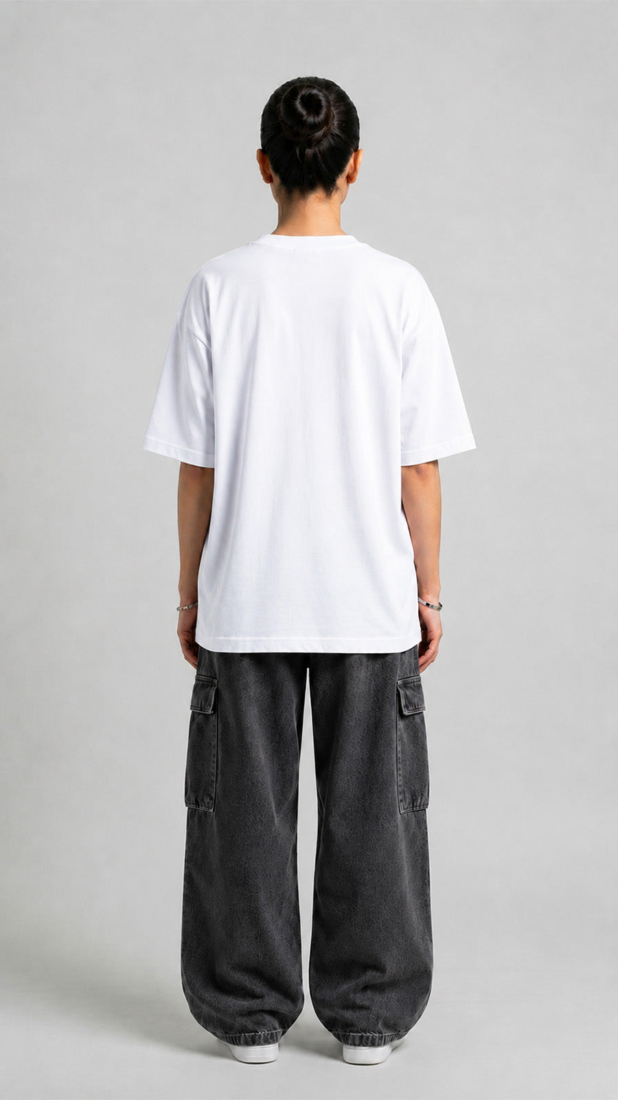 White Oversized Basic Tee